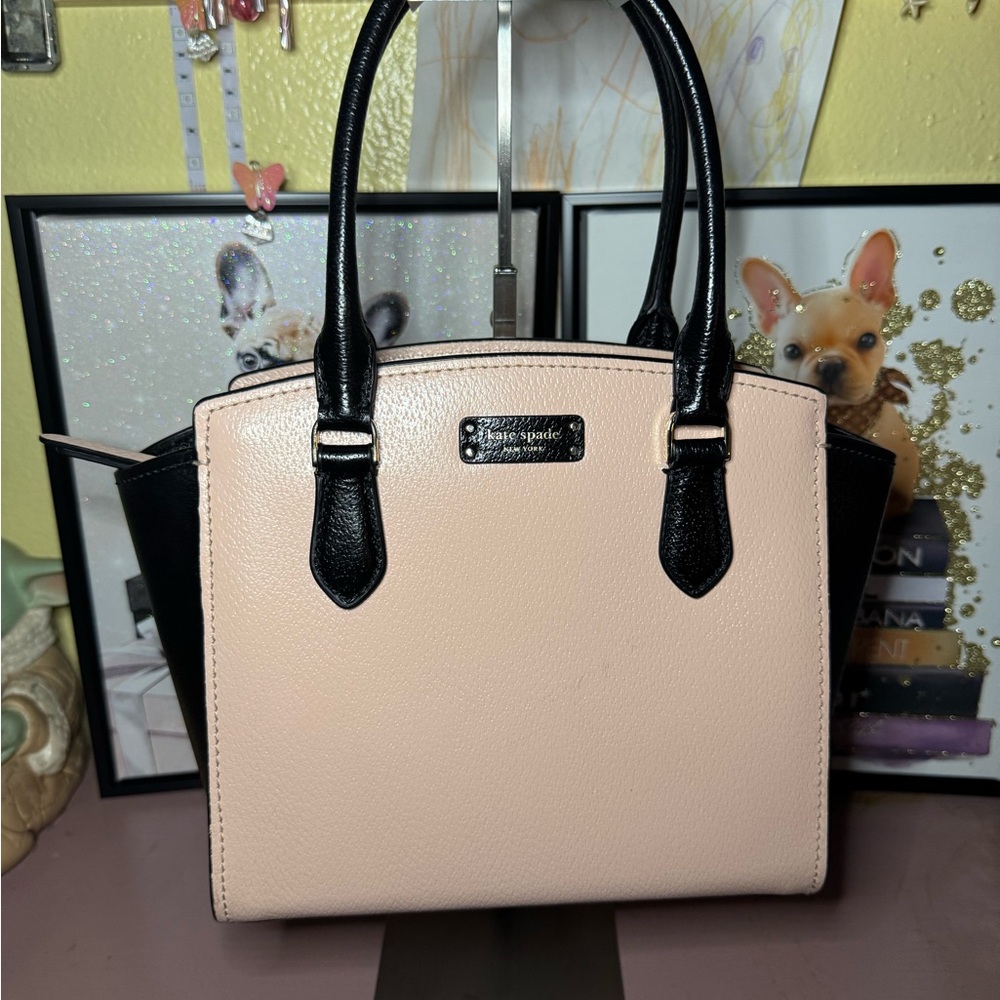 Kate Spade New York Jeanne Medium Satchel/Crossbody/ Warm Vellum/Black